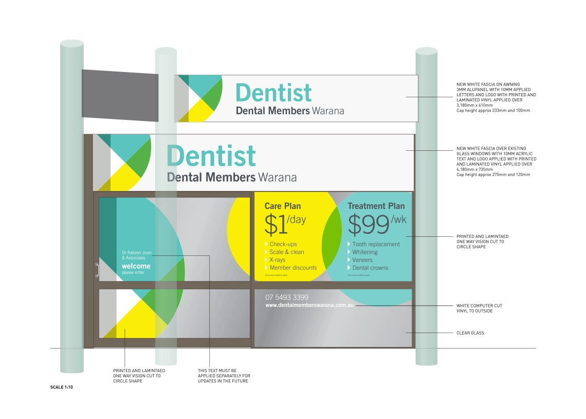 DMA practice sign system