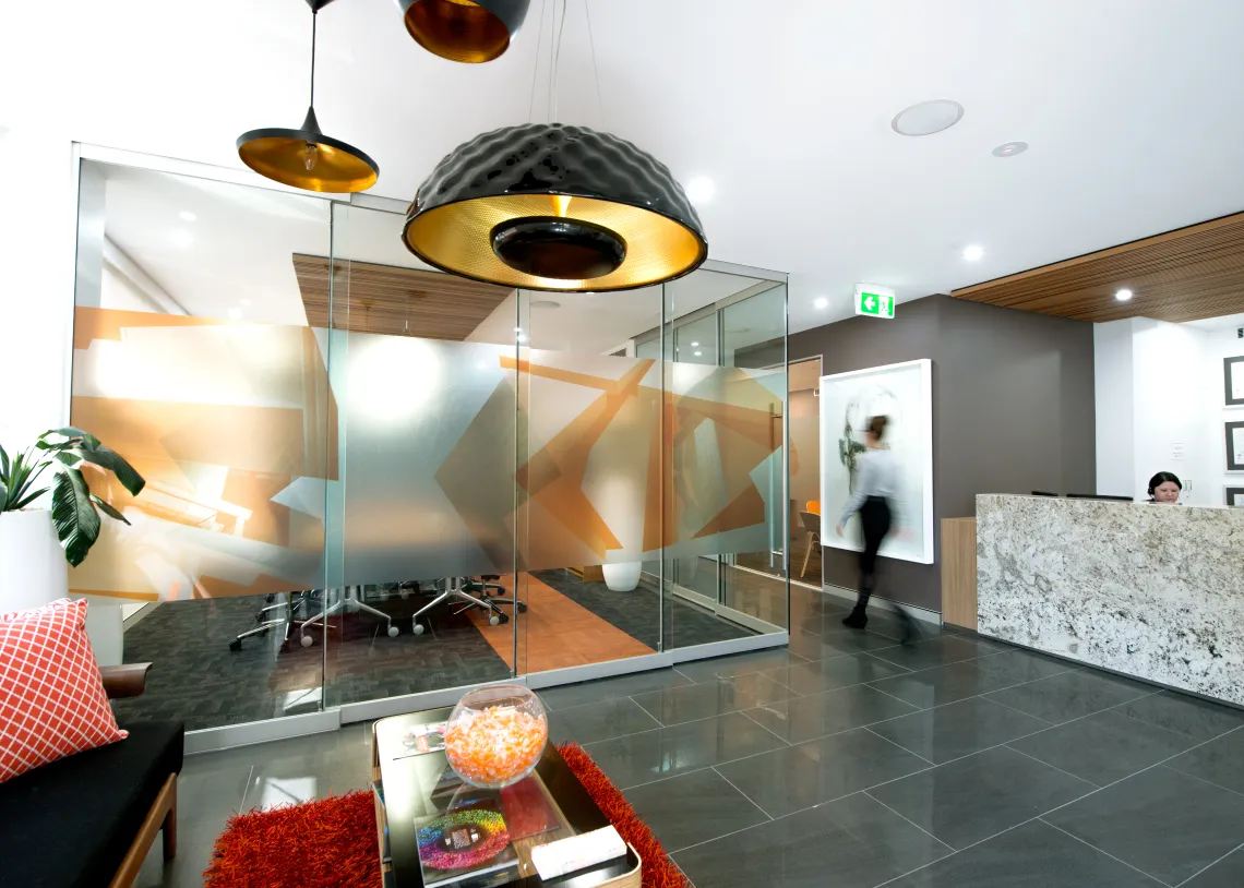 Deluca office interior branding