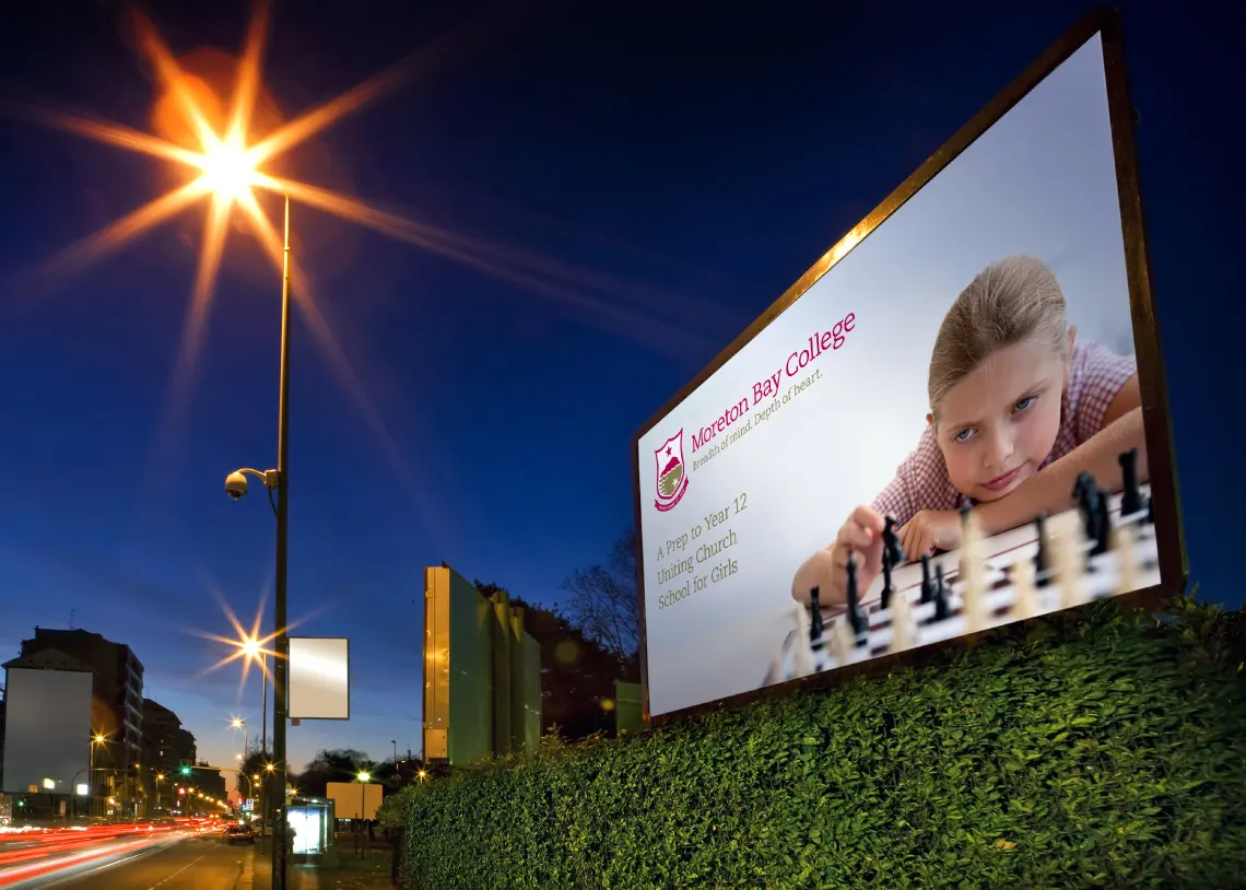 Moreton Bay College outdoor advertising