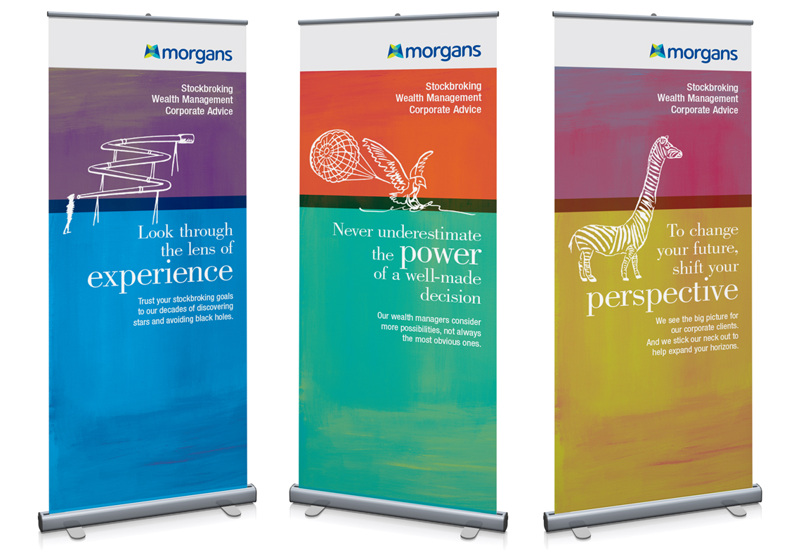 Morgans pull-up banners