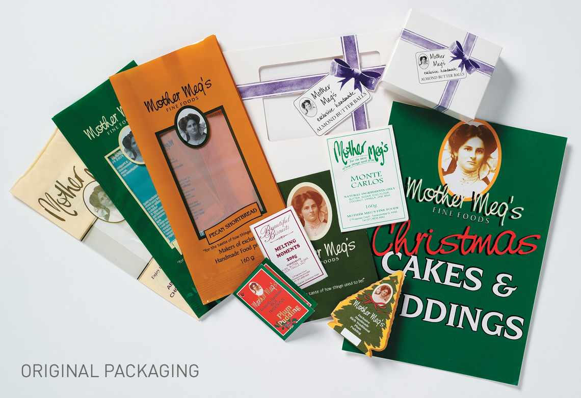 Mother Meg's original packaging