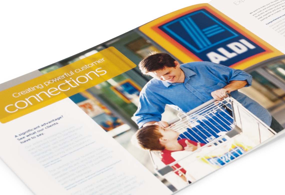SignManager creating customer connections brochure page