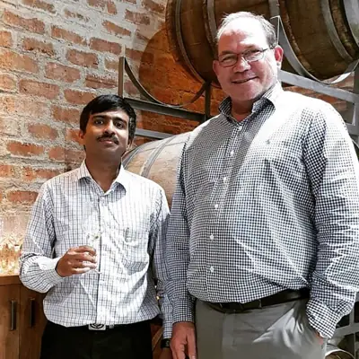 Nick Pesudovs, Clovely Estate's Winemaker in Bangalore, India