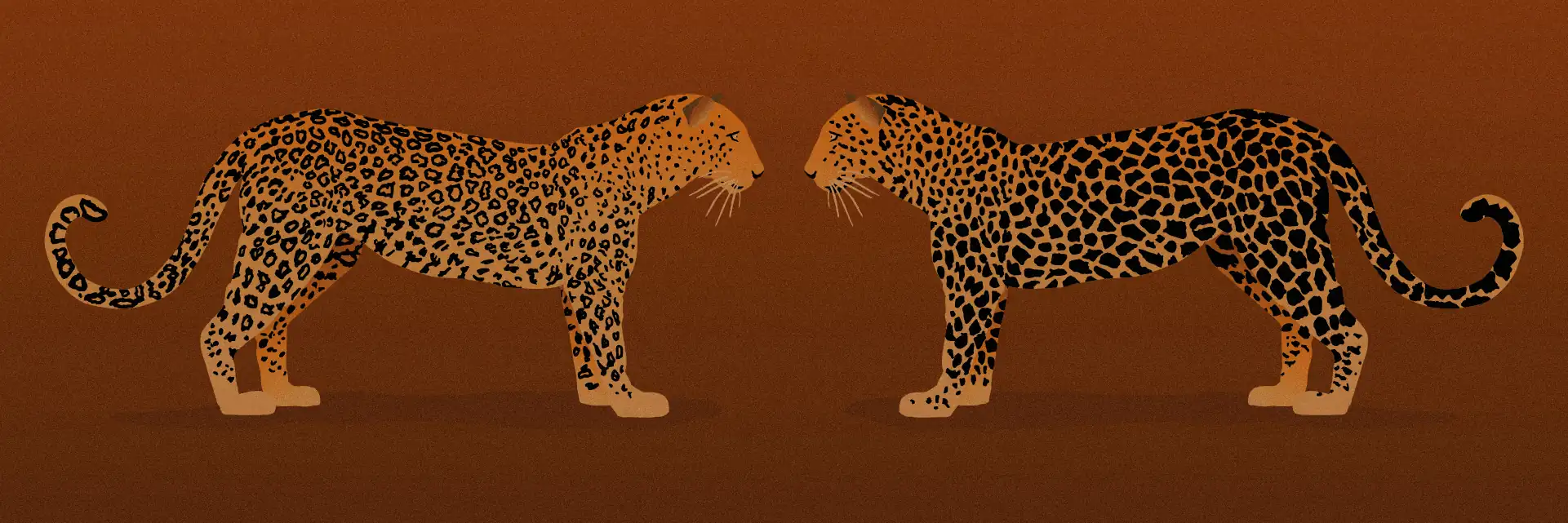Rebranding like a leopard changing it's spots illustration