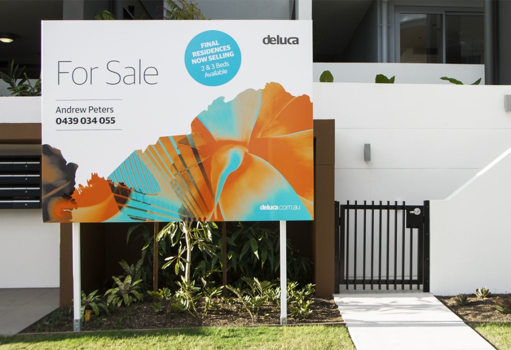 De Luca for sale sign