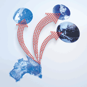 Queensland Investment Corporation (QIC) Annual Report 2005 global investing illustration