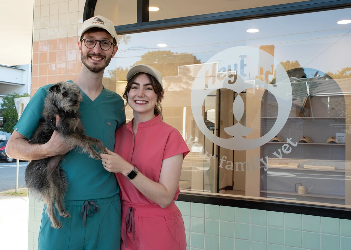 Hey Bud – the three happy owners