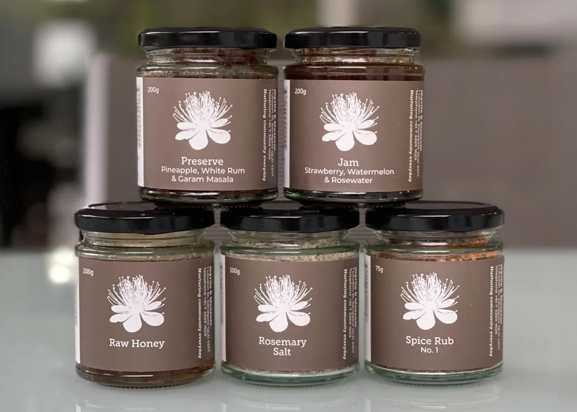 Myrtle & Blossom product label system