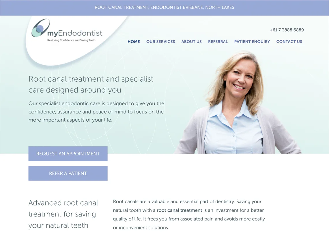 myEndodontist website home page
