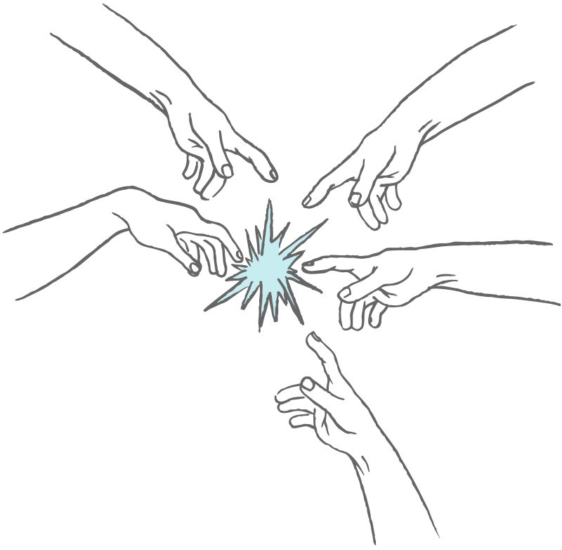 Working together to produce the creative spark