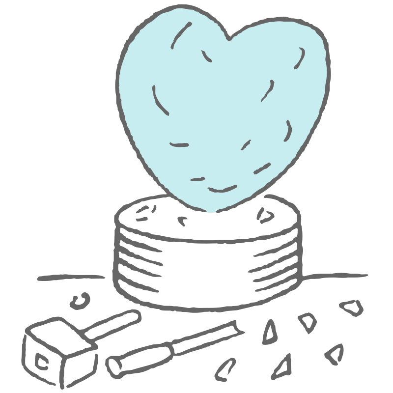 heart brand strategy illustration